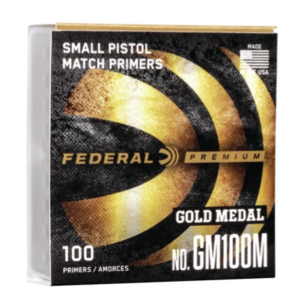 Federal Premium Gold Medal Small Pistol Match Primers #100 For Sale