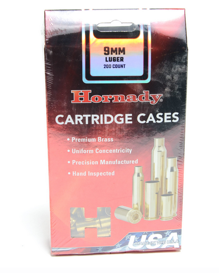 Hornady Brass Unprimed 9mm Luger For Sale