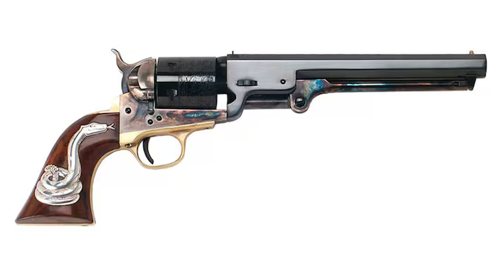 Cimarron Firearms Man With No Name Revolver Rattlesnake Inlay for sale